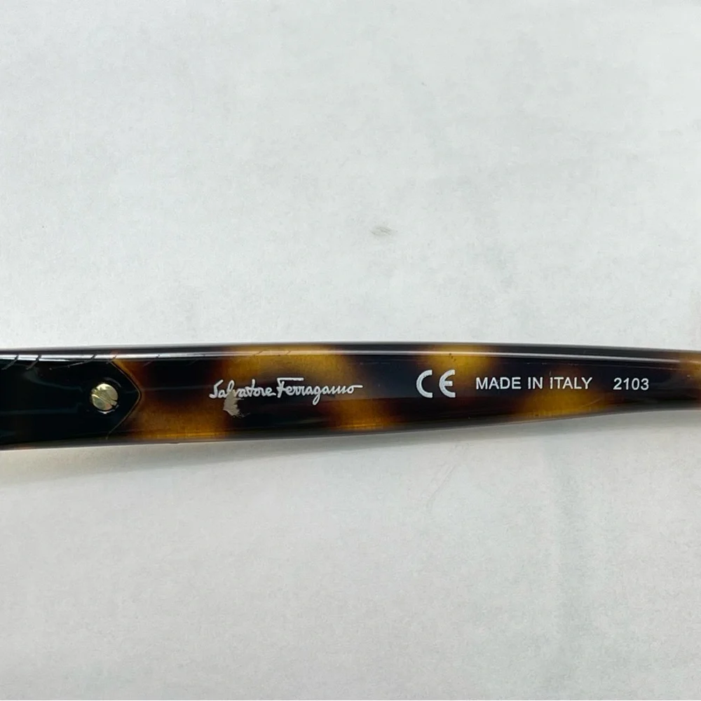 Salvatore Ferragamo Tortoise Made in Italy Sunglasses Lenses Included SF719S - Picture 7 of 8